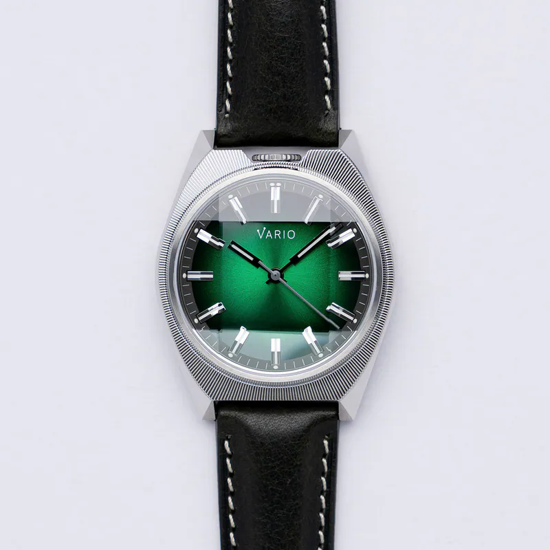 Vario - Futurist Watch Sunburst Green Fume Watch