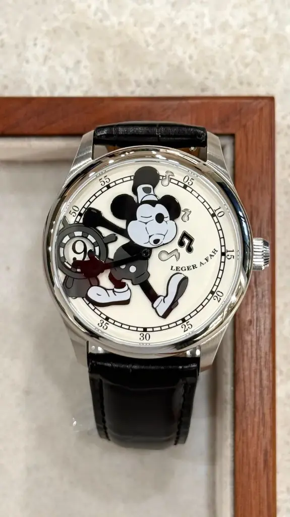 Whistle 1928 Mechanical Animation Jumping Hour Watch